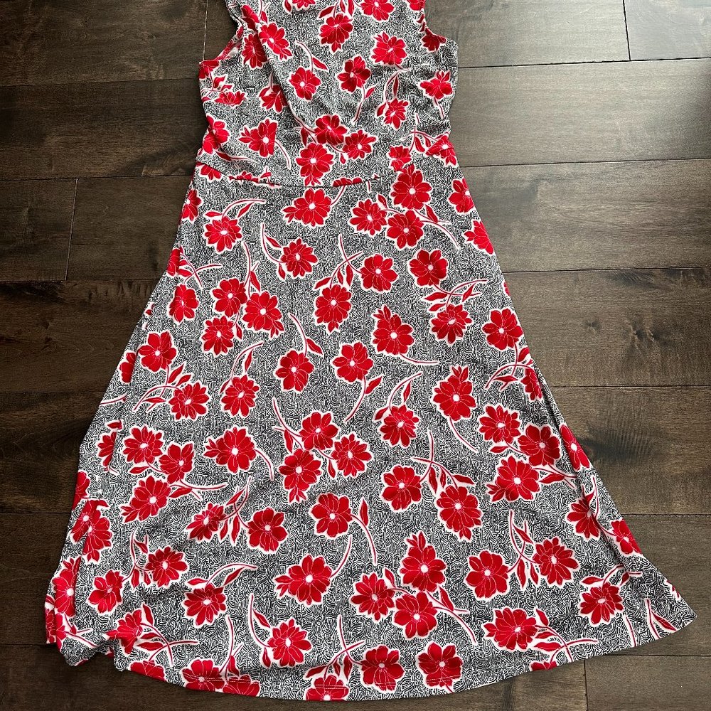 Talbots jersey knit fabric long dress